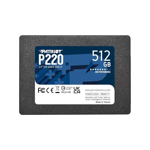 SSD پتریوت مدل Patriot P220 SATA III 512GB