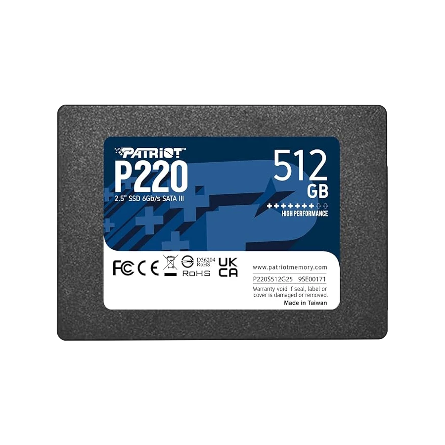 SSD پتریوت مدل Patriot P220 SATA III 512GB