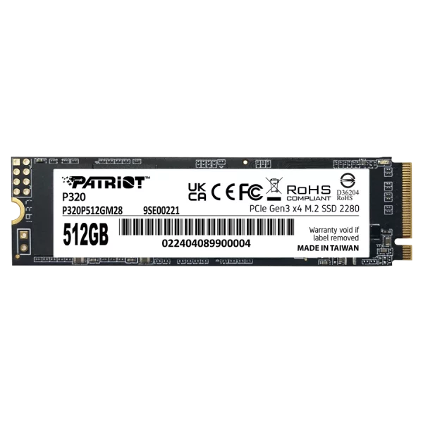 SSD پاتریوت مدل Patriot P320 PCIe M.2 512GB