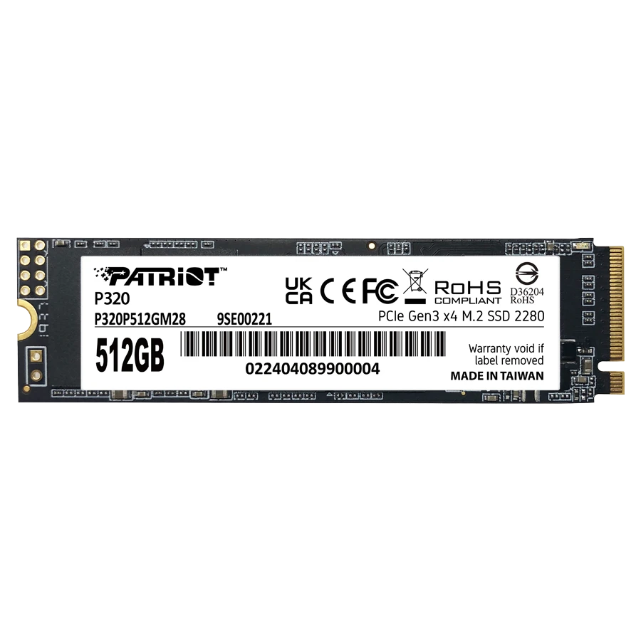 SSD پاتریوت مدل Patriot P320 PCIe M.2 512GB