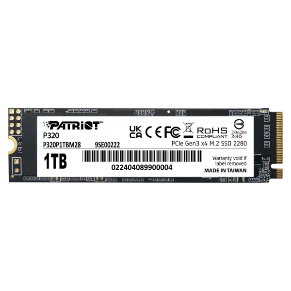 SSD پاتریوت مدل Patriot P320 PCIe M.2 1TB