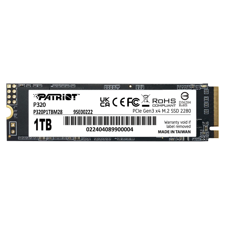 SSD پاتریوت مدل Patriot P320 PCIe M.2 1TB