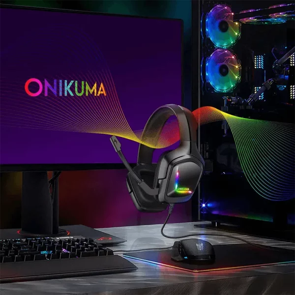 هدست گیمینگ اونیکوما Onikuma K20 مشکی