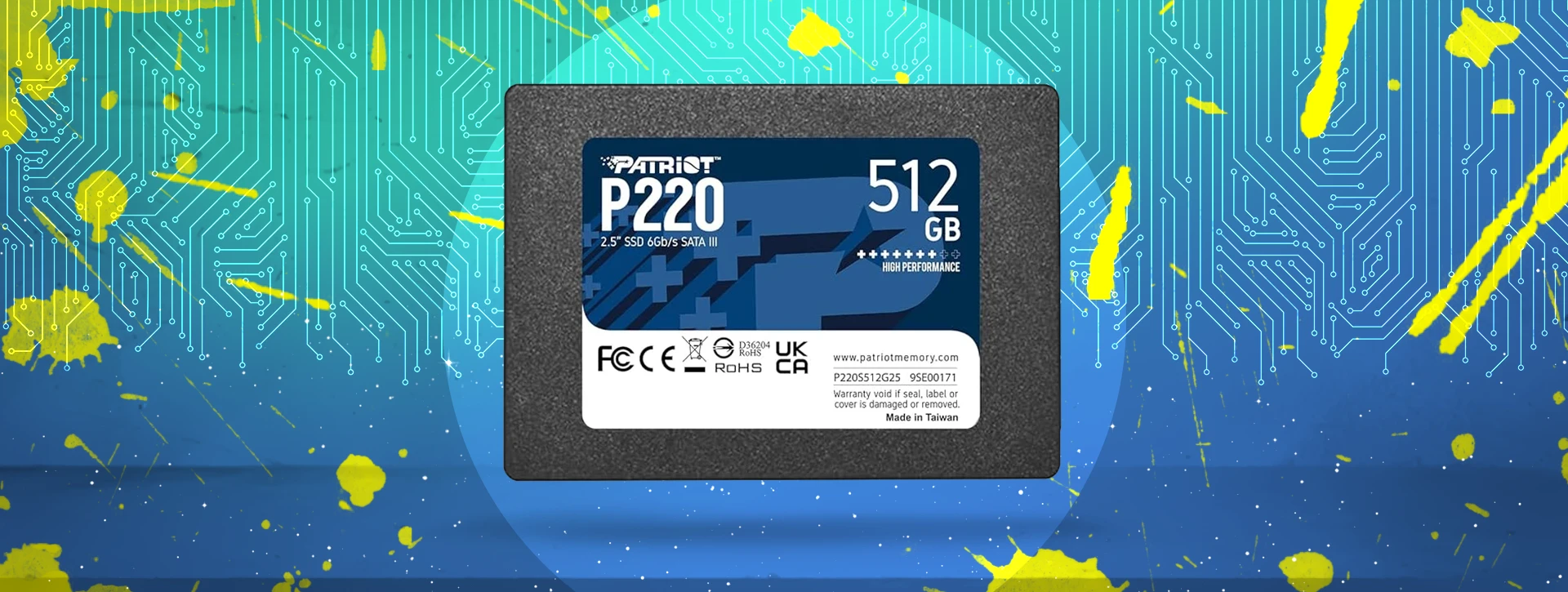 SSD پتریوت مدل Patriot P220 SATA III 512GB