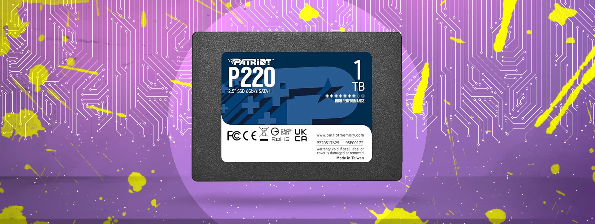 SSD پتریوت مدل Patriot P220 SATA III 1TB