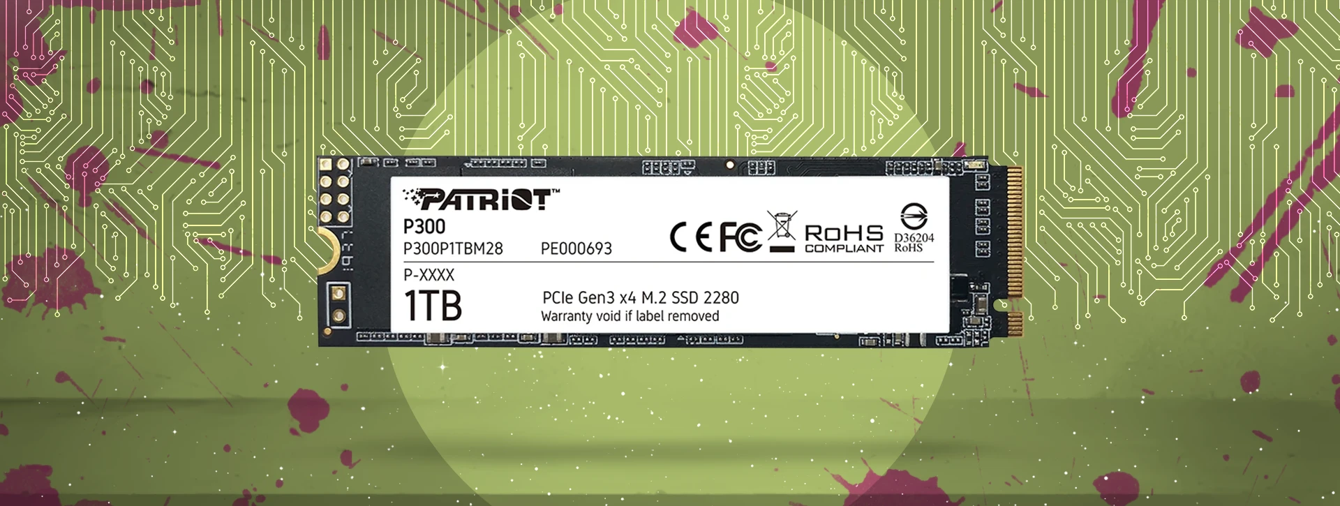 SSD پاتریوت مدل Patriot P300 PCIe M.2 1TB