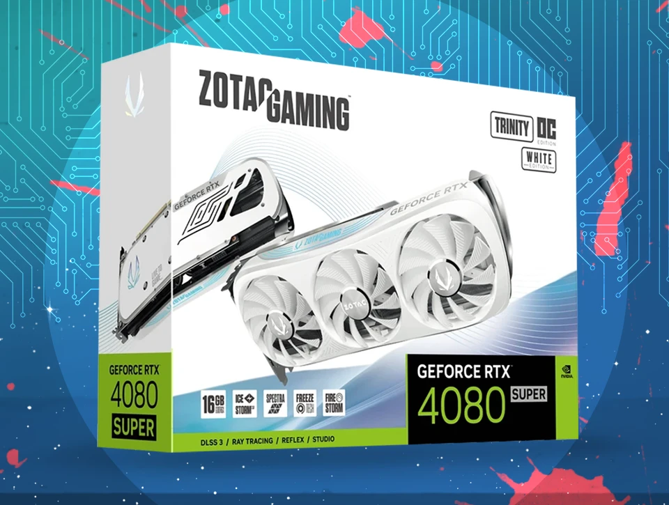 کارت گرافیک زوتک RTX 4080 Super Trinity OC WHITE ED 16GB