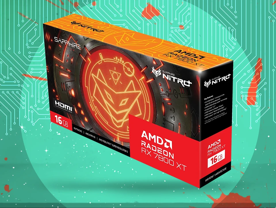 کارت گرافیک سافایر NITRO+ AMD Radeon RX 7800 XT 16GB