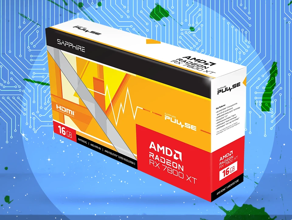 کارت گرافیک سافایر PULSE AMD Radeon RX 7800 XT 16GB