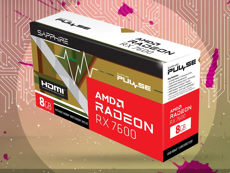 کارت گرافیک سافایر PULSE AMD Radeon RX 7600 8GB