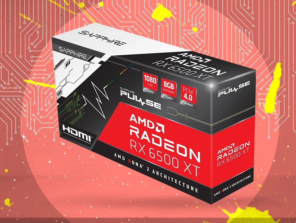 کارت گرافیک سافایر PULSE AMD Radeon RX 6500 XT 8GB