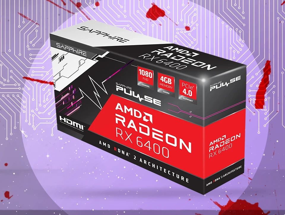 کارت گرافیک سافایر PULSE AMD Radeon RX 6400 4GB