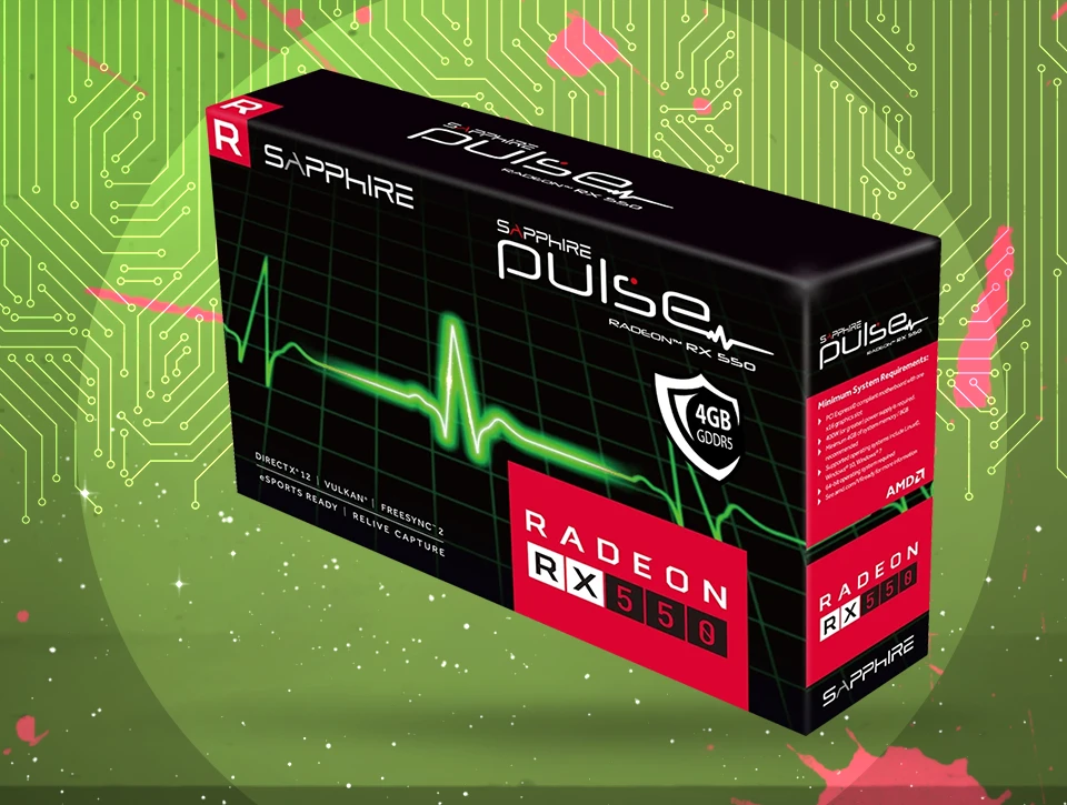 کارت گرافیک سافایر Sapphire PULSE RX 550 4G G5