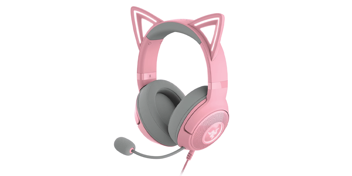 هدست گیمینگ ریزر RAZER Kraken Kitty Ed. V2 – Quartz