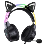 هدست گیمینگ اونیکوما ONIKUMA X15 Pro Cat Ears Black