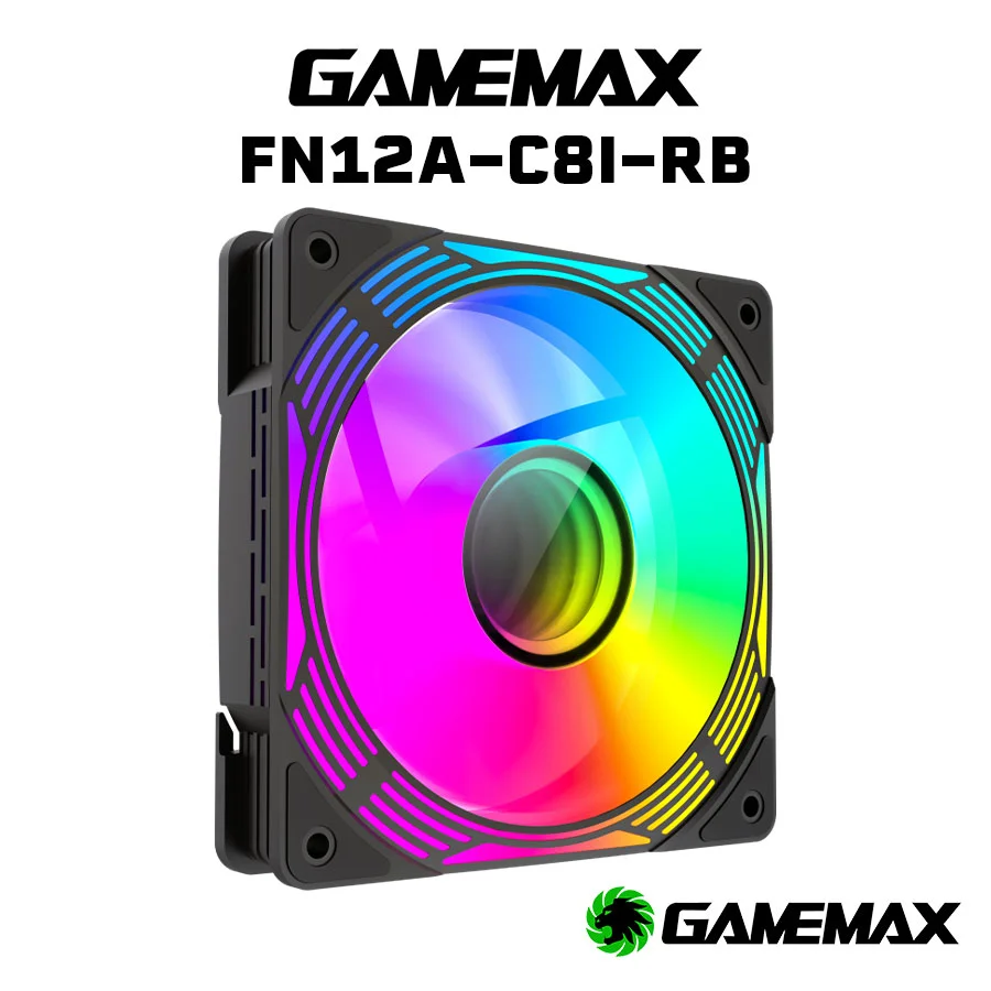 فن کیس گیمینگ گیم مکس GAMEMAX FN12A C8I Black