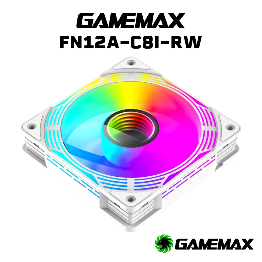 فن کیس گیمینگ گیم مکس GAMEMAX FN12A C8I White