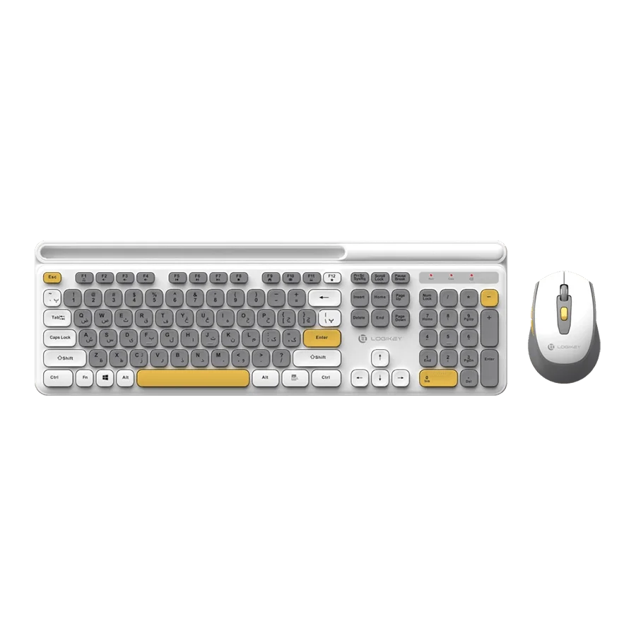 باندل بی سیم لاجیکی Logikey KM336G Gray Wireless