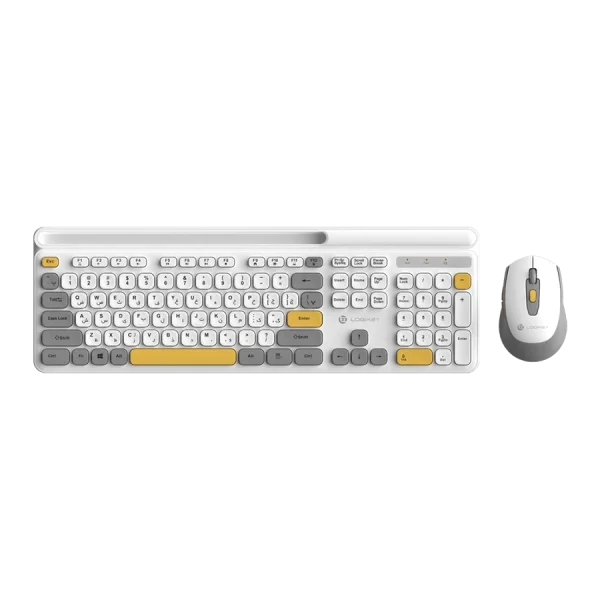 باندل بی سیم لاجیکی Logikey KM336W White Wireless