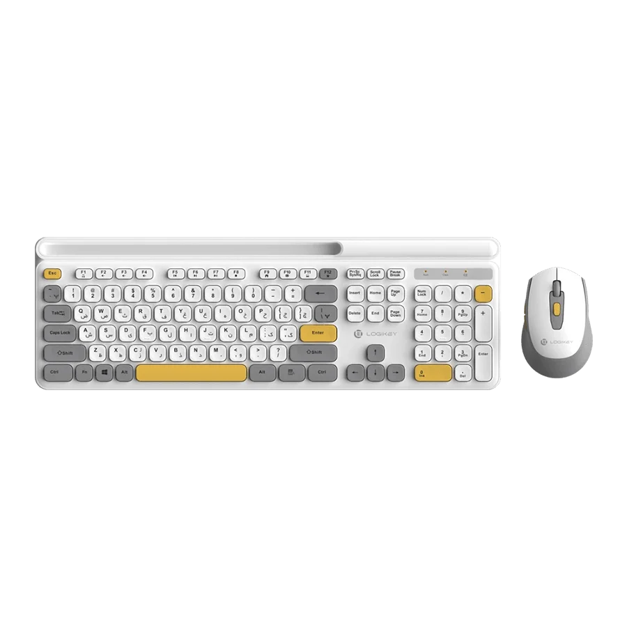 باندل بی سیم لاجیکی Logikey KM336W White Wireless