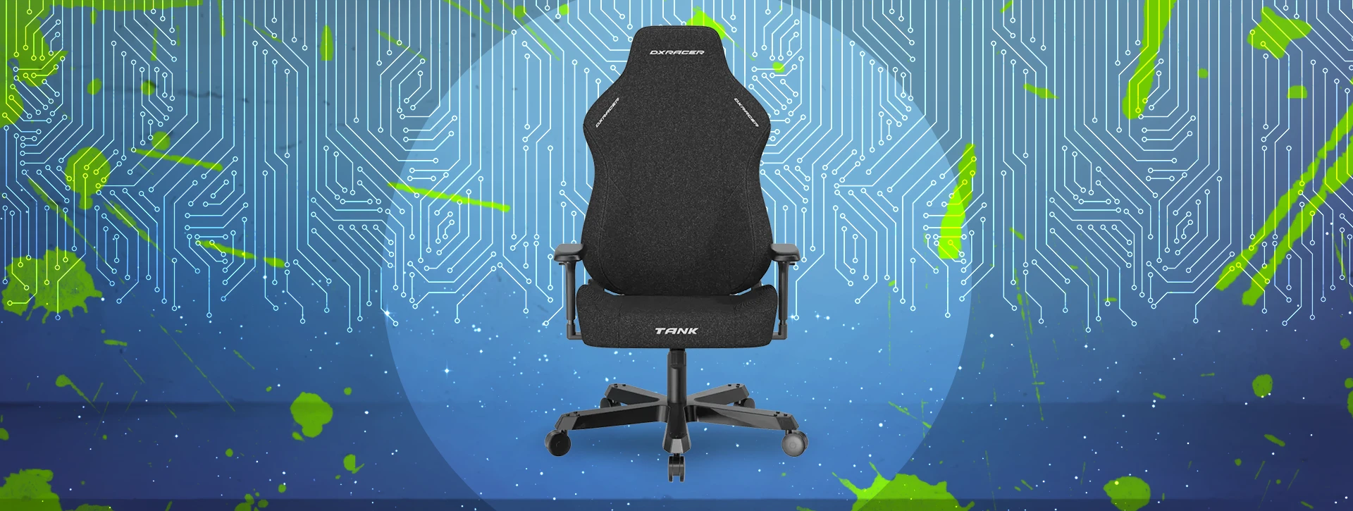 صندلی گیمینگ دی ایکس ریسر Dxracer Tank Series 2025 Fabric Black