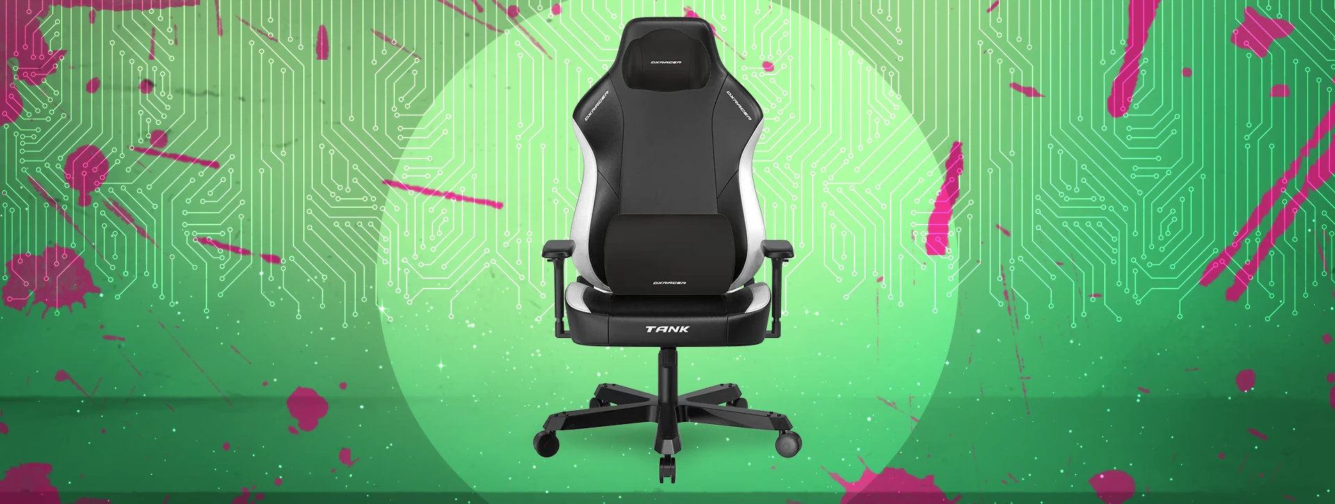 صندلی گیمینگ دی ایکس ریسر Dxracer Tank Series 2025 Black White