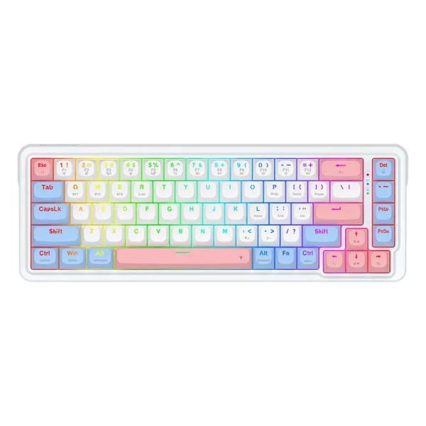 کیبورد بی سیم/باسیم مکانیکال گیمینگ ردراگون Redragon NOVA K709 WBP PRO RGB