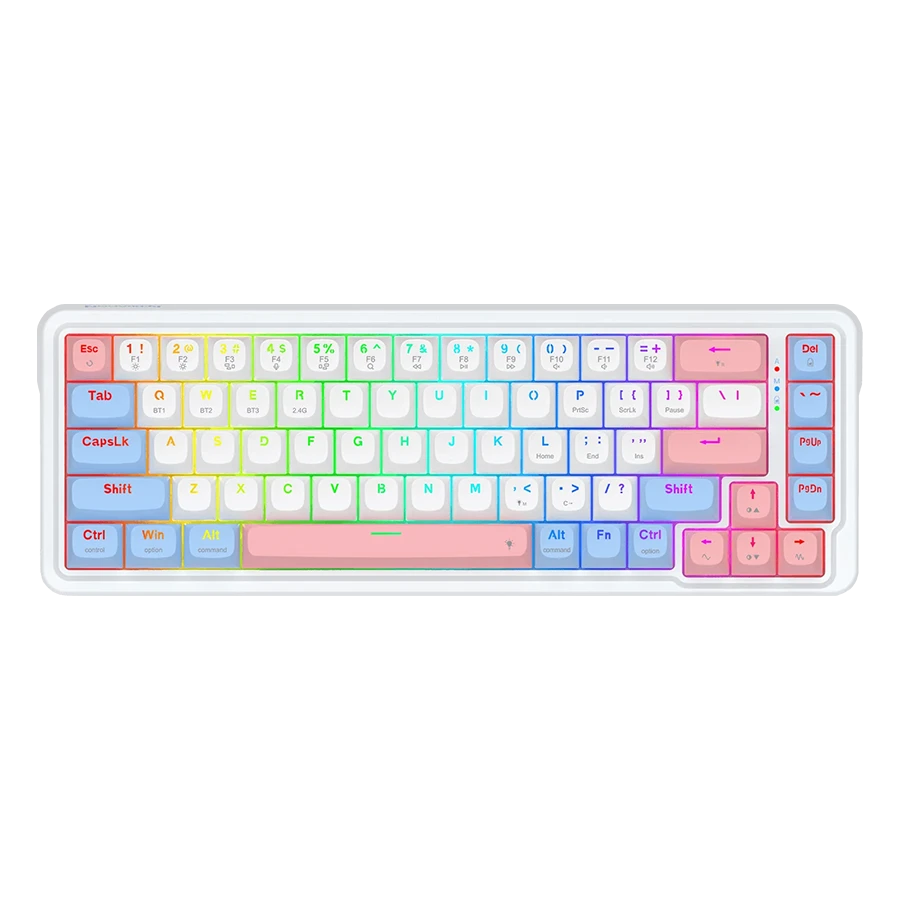 کیبورد بی سیم/باسیم مکانیکال گیمینگ ردراگون Redragon NOVA K709 WBP PRO RGB
