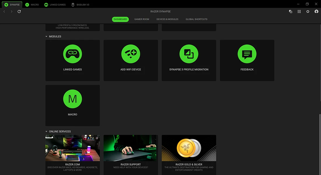 راهنمای جامع برنامه Razer Synapse