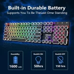 کیبورد بی سیم/باسیم مکانیکال گیمینگ ردراگون Flare Pro K710 RGB