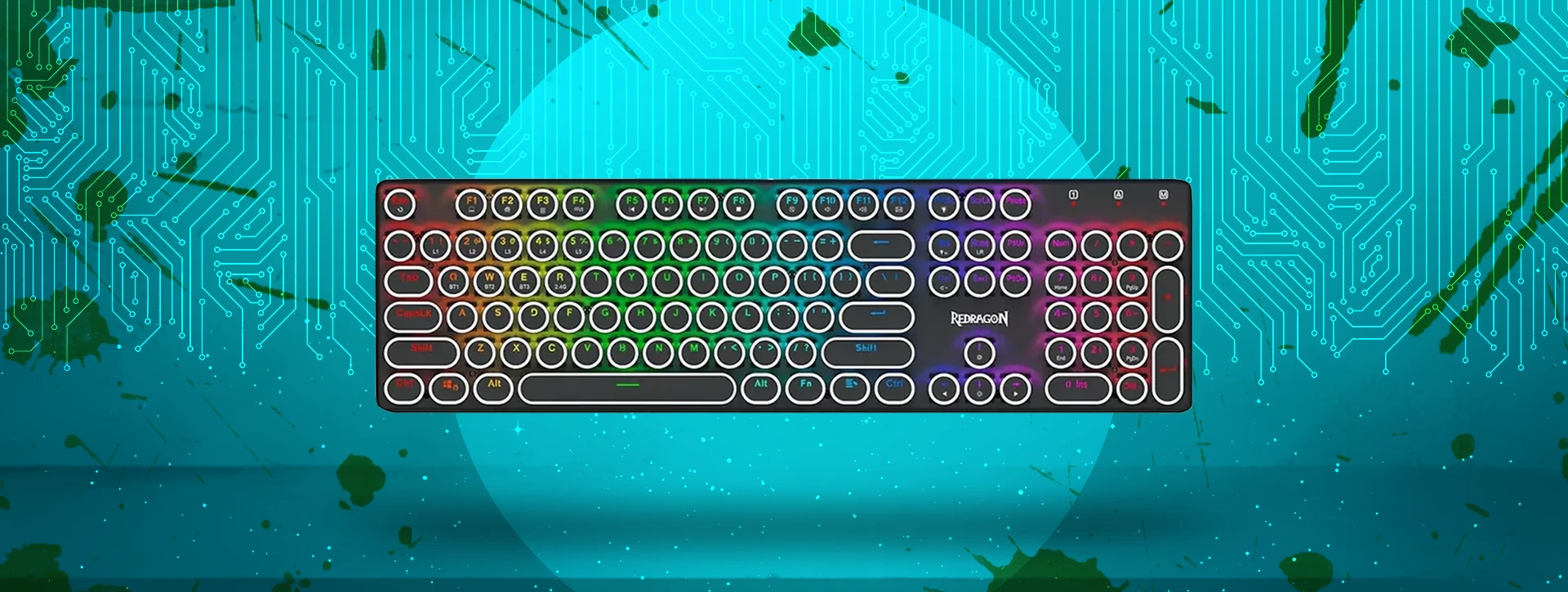 کیبورد بی سیم/باسیم مکانیکال گیمینگ ردراگون Flare Pro K710 RGB