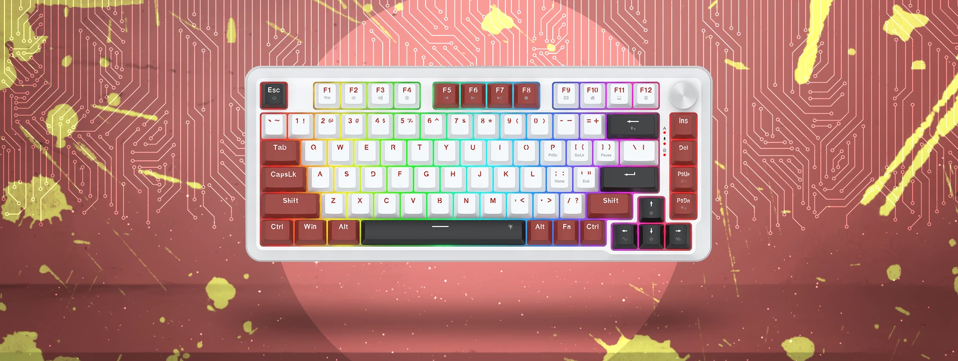 کیبورد مکانیکال گیمینگ ردراگون Stormhunter K721 WRB RGB