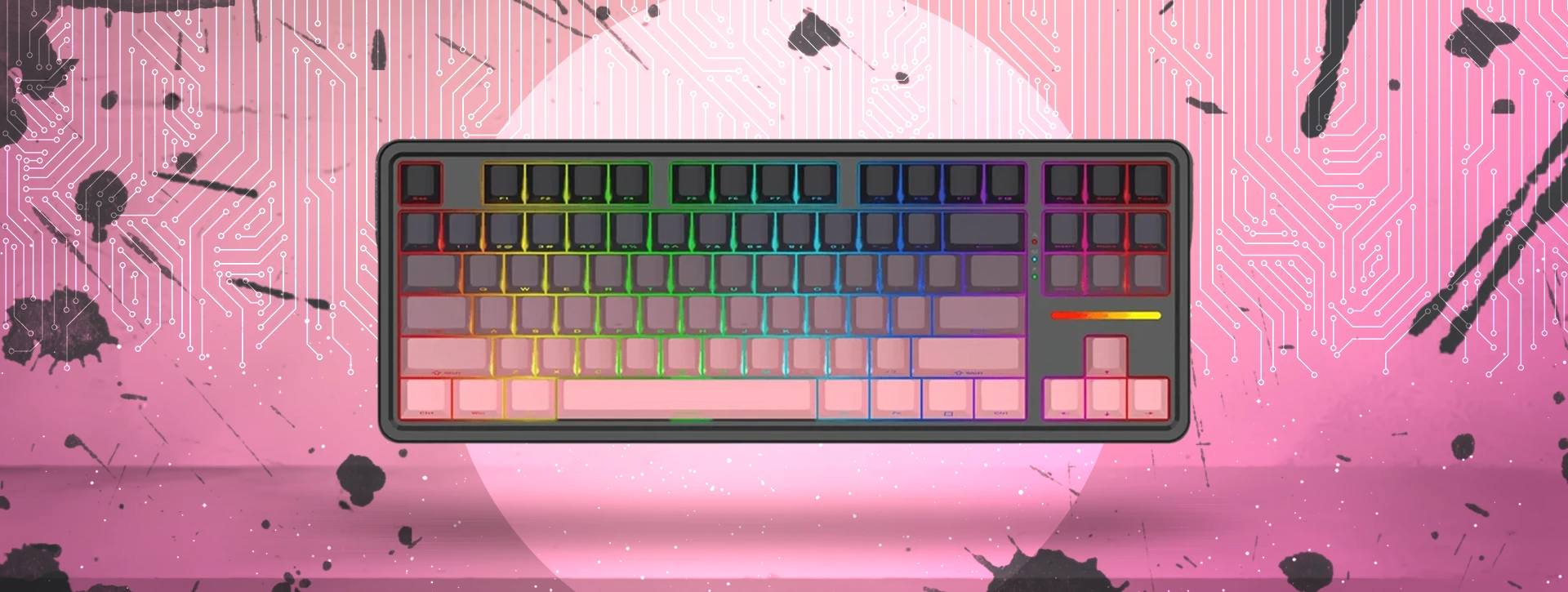 کیبورد بی سیم/باسیم مکانیکال گیمینگ ردراگون K728 SP PRO RGB