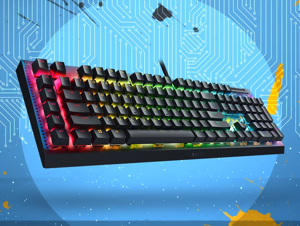 کیبورد مکانیکال گیمینگ ریزر Blackwidow V4 X Yellow Sw Fortnite Ed