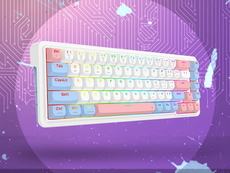 کیبورد بی سیم/باسیم مکانیکال گیمینگ ردراگون Redragon NOVA K709 WBP PRO RGB