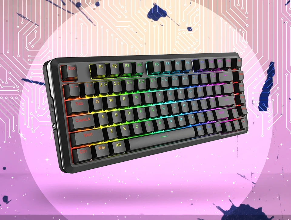 کیبورد بی سیم/باسیم مکانیکال گیمینگ ردراگون Stormrazor K713 RGB PRO