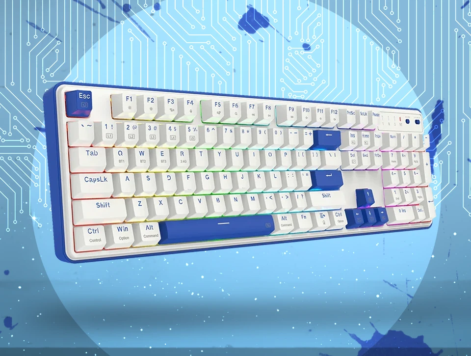 کیبورد بی سیم/باسیم مکانیکال گیمینگ ردراگون FAYE K685 PRO RGB
