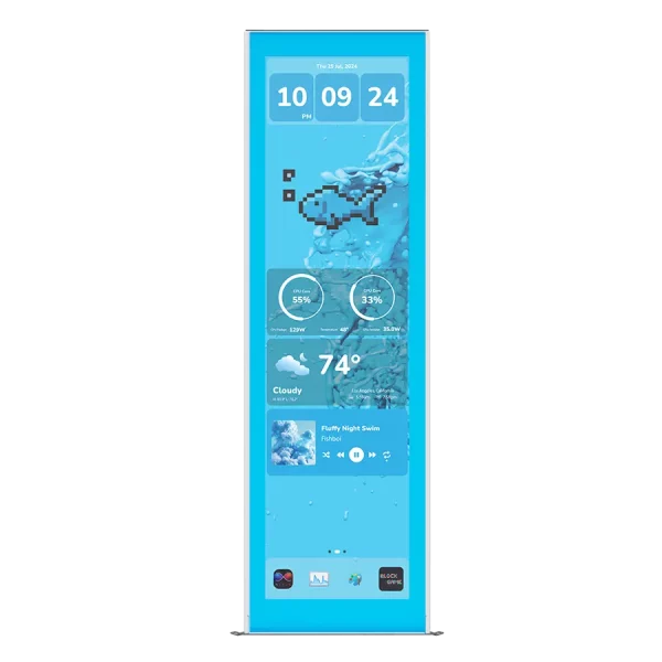 نمایشگر کیس هایت HYTE Y70 Touch infinite Display BLUEBERRY MILK