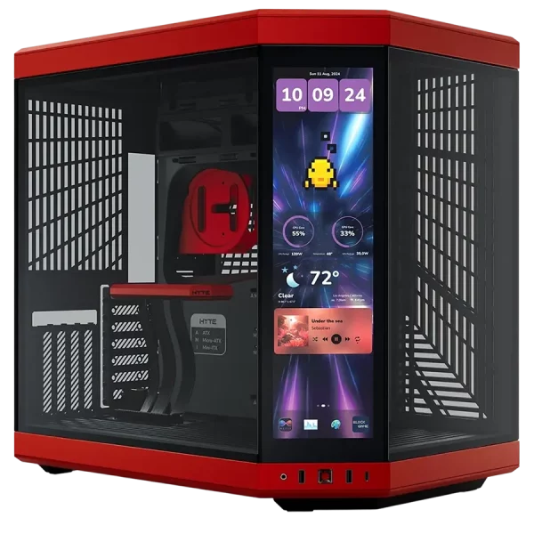 کیس گیمینگ هایت HYTE Y70 TOUCH INFINITE BLACK CHERRY