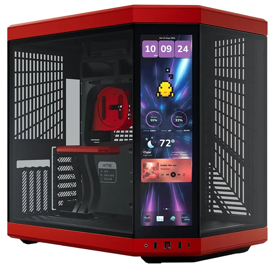 کیس گیمینگ هایت HYTE Y70 TOUCH INFINITE BLACK CHERRY