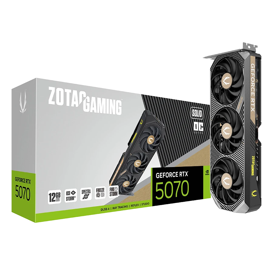 کارت گرافیک زوتک Gaming RTX 5070 12GB Solid OC
