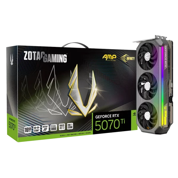 کارت گرافیک زوتک Gaming RTX 5070 TI AMP EXTREME INFINITY 16GB
