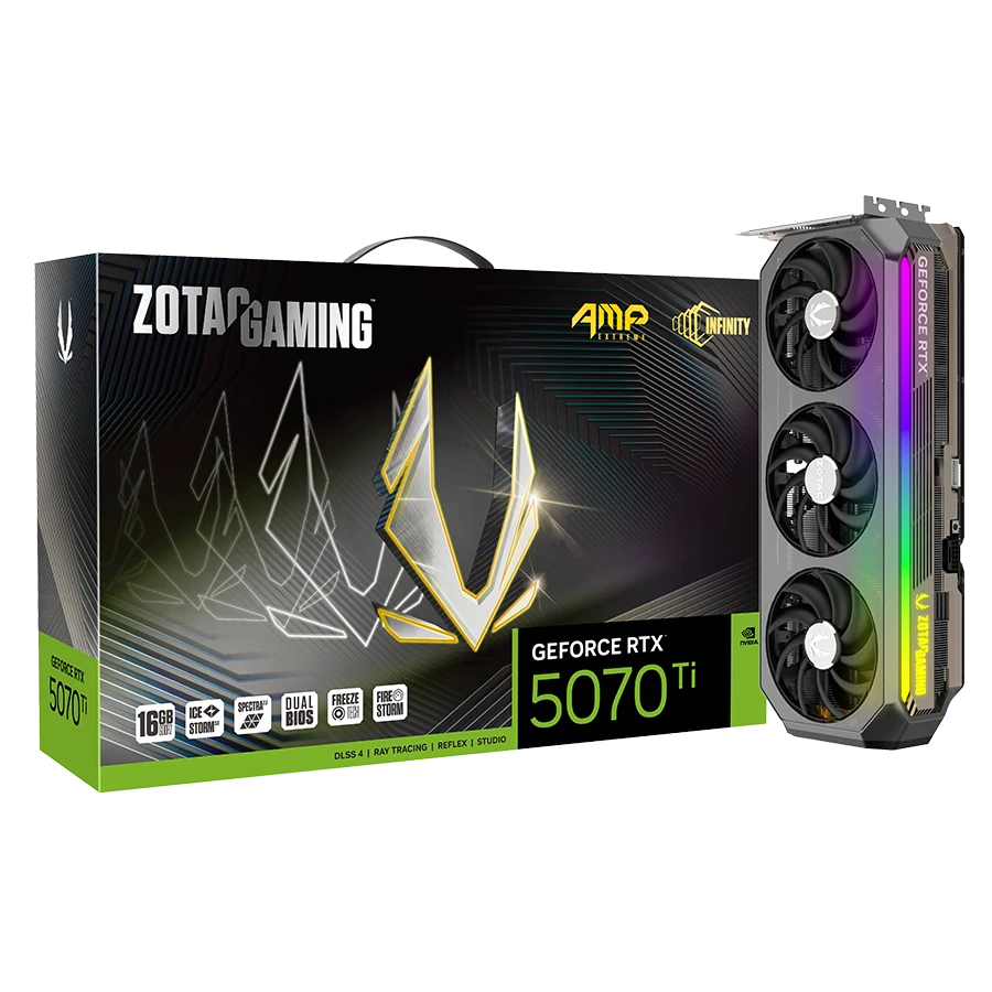 کارت گرافیک زوتک Gaming RTX 5070 TI AMP EXTREME INFINITY 16GB