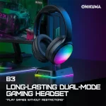 هدست گیمینگ اونیکوما ONIKUMA B3 Bluetooth Black