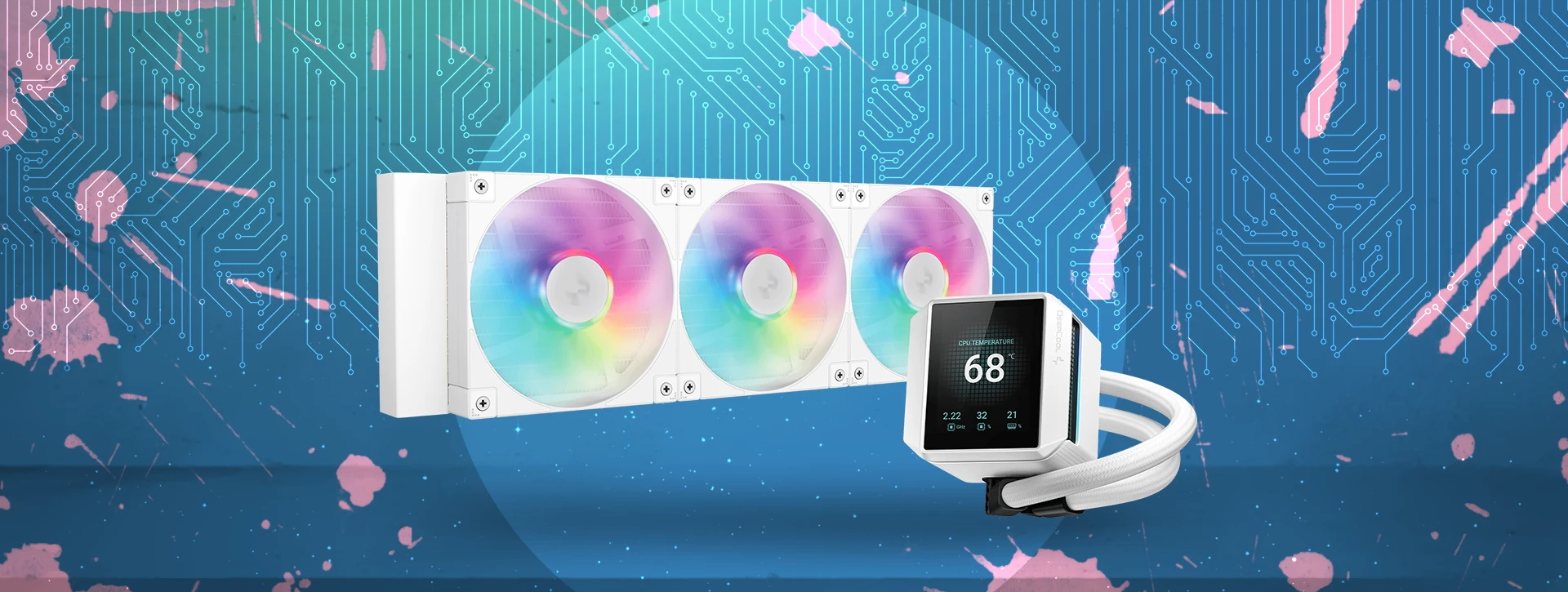 خنک کننده پردازنده مایع دیپ کول DeepCool MYSTIQUE 360 WH ARGB