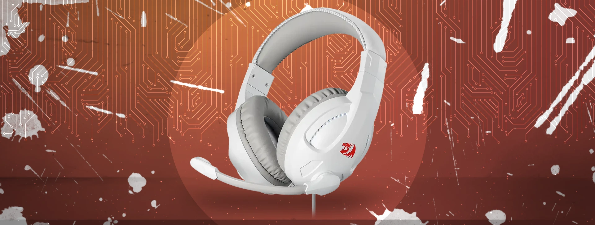 هدست گیمینگ ردراگون CRONUS H211 White
