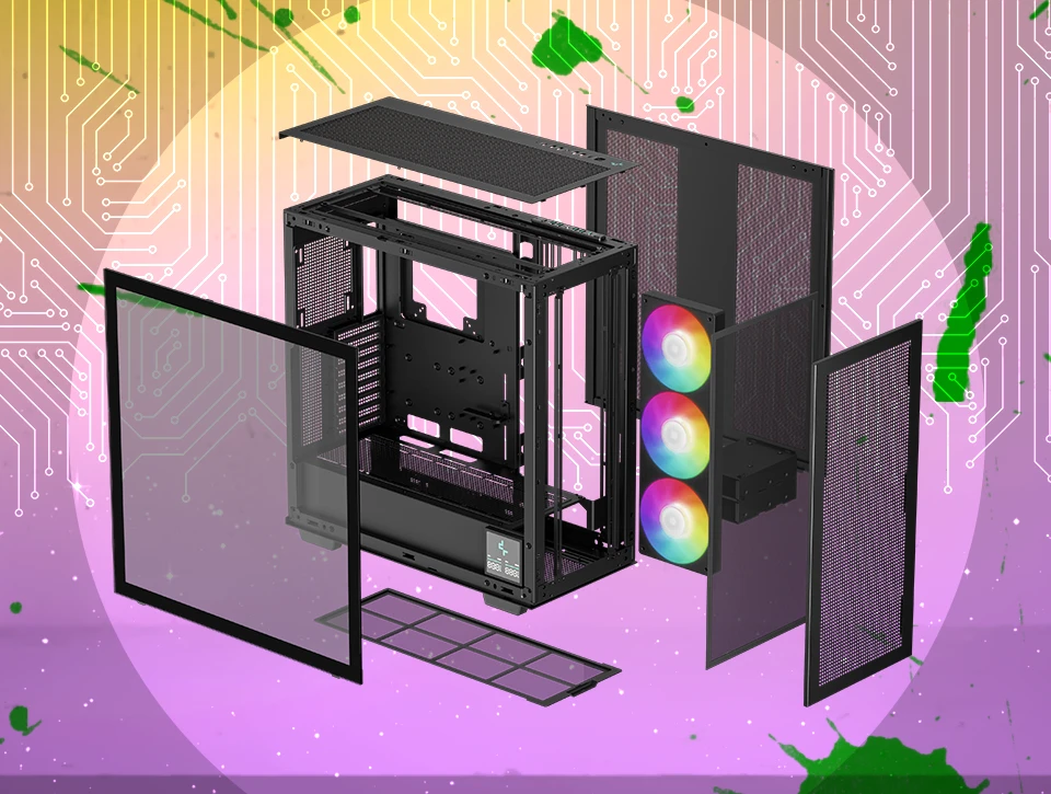 کیس گیمینگ دیپ کول مدل DeepCool MORPHEUS BLACK
