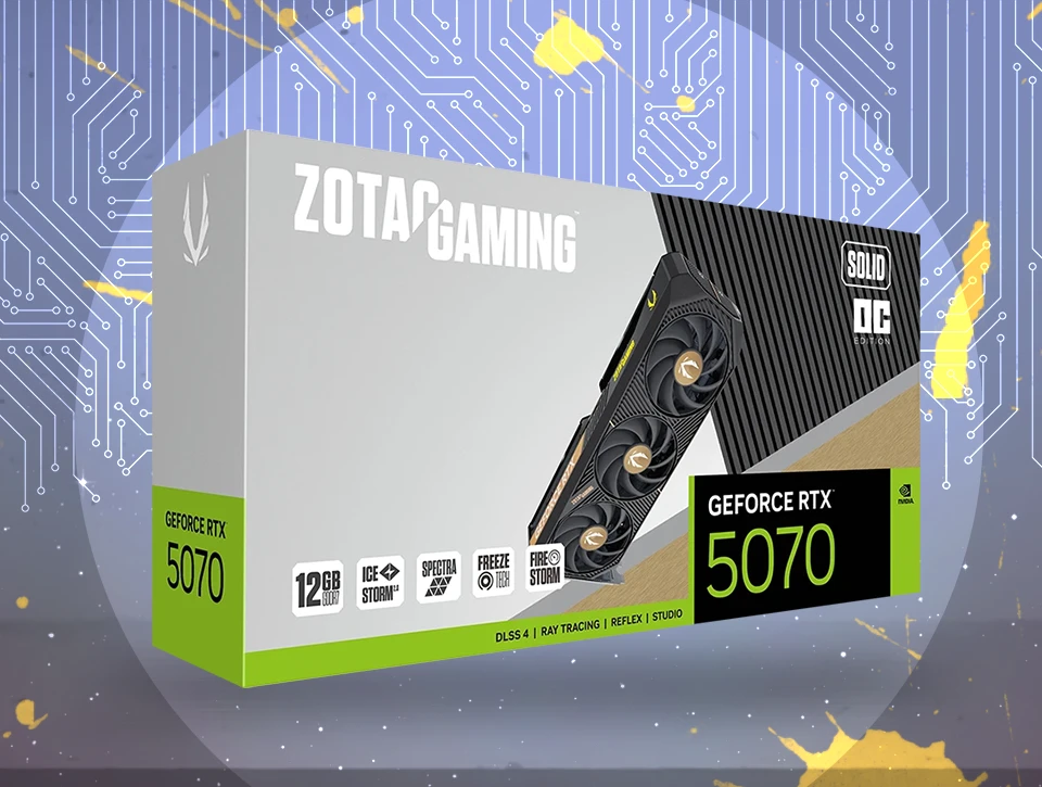 کارت گرافیک زوتک Gaming RTX 5070 12GB Solid OC