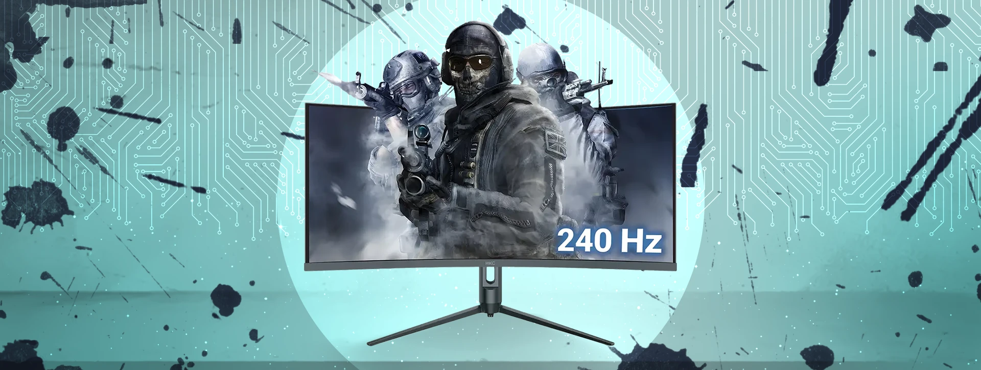 مانیتور گیمینگ 34 اینچ منحنی اچ کی سی HKC MG34H18Q240
