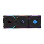 فن کیس لیان لی Lian Li UNI FAN TL-LCD Wireless Reverse 120 Black بسته 3 عددی